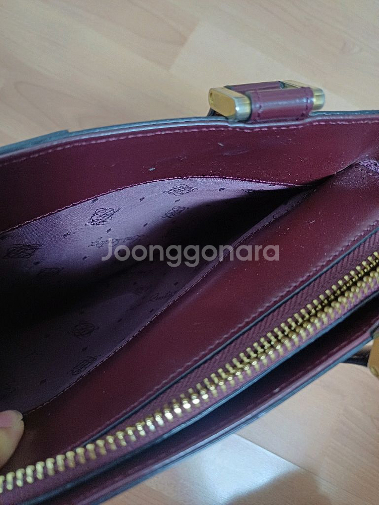 루이가또즈 버건디 토트백--8