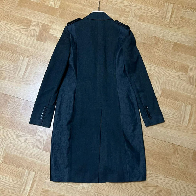 MAJE 마쥬 블랙 레이온혼방 멀티포켓 롱자켓 트렌치--2