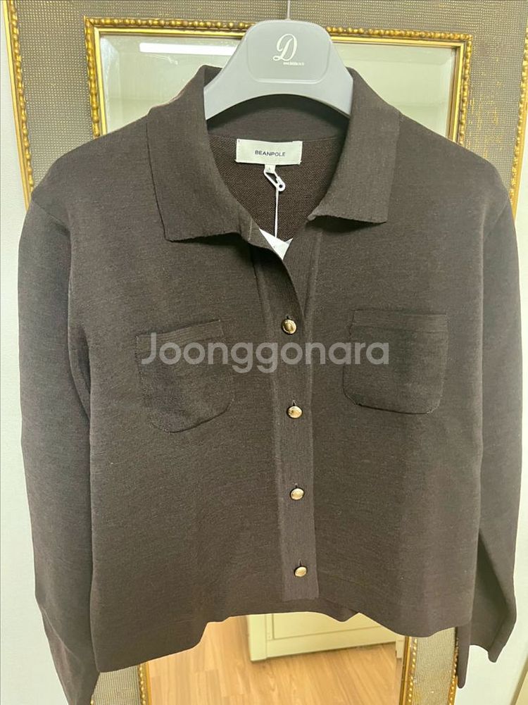 빈폴 레이디 오픈칼라 가디건 새상픔--6