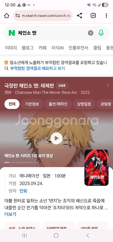 체인소 맨 CGV 메가박스 예매 대행--0