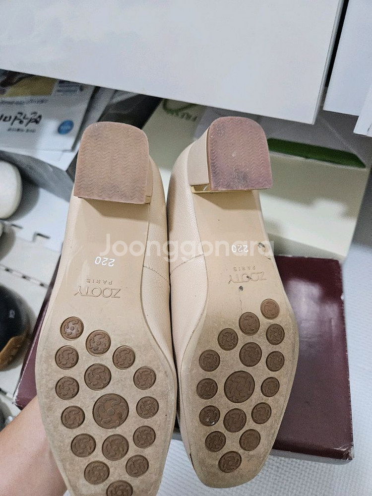 주띠 구두220 베이지펌프스--1