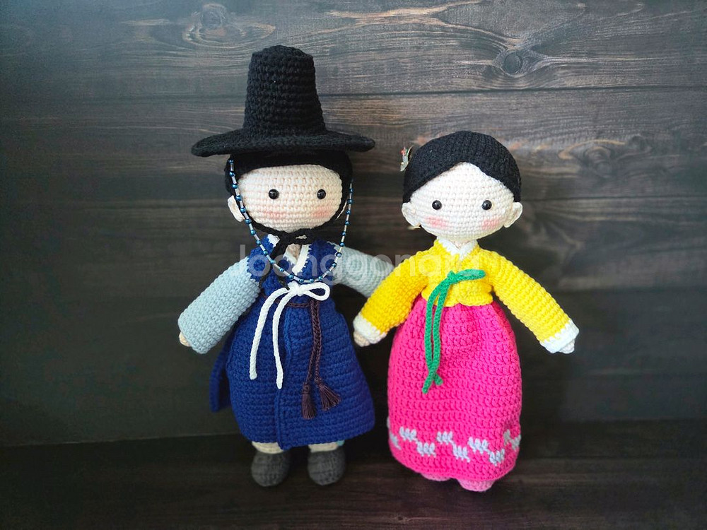 한복입은 선비, 아씨 인형 (계좌거래)--0