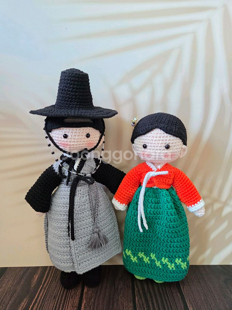 한복입은 선비, 아씨 인형 (계좌거래)--7