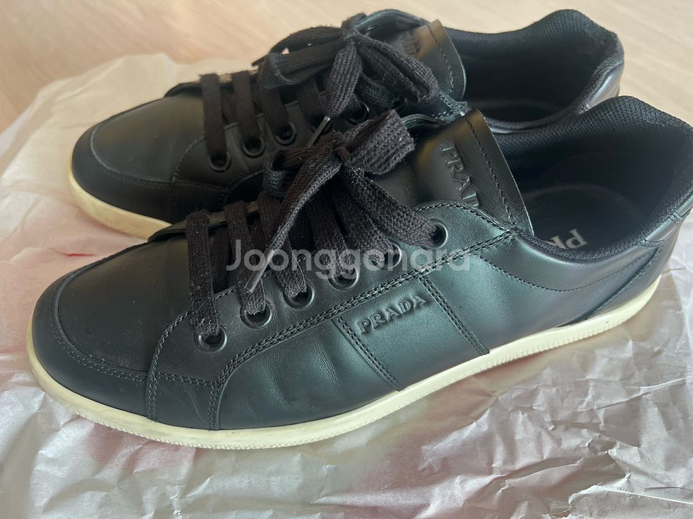 프라다 남성 스니커즈 블랙(정품)-마지막 가격입니다--0