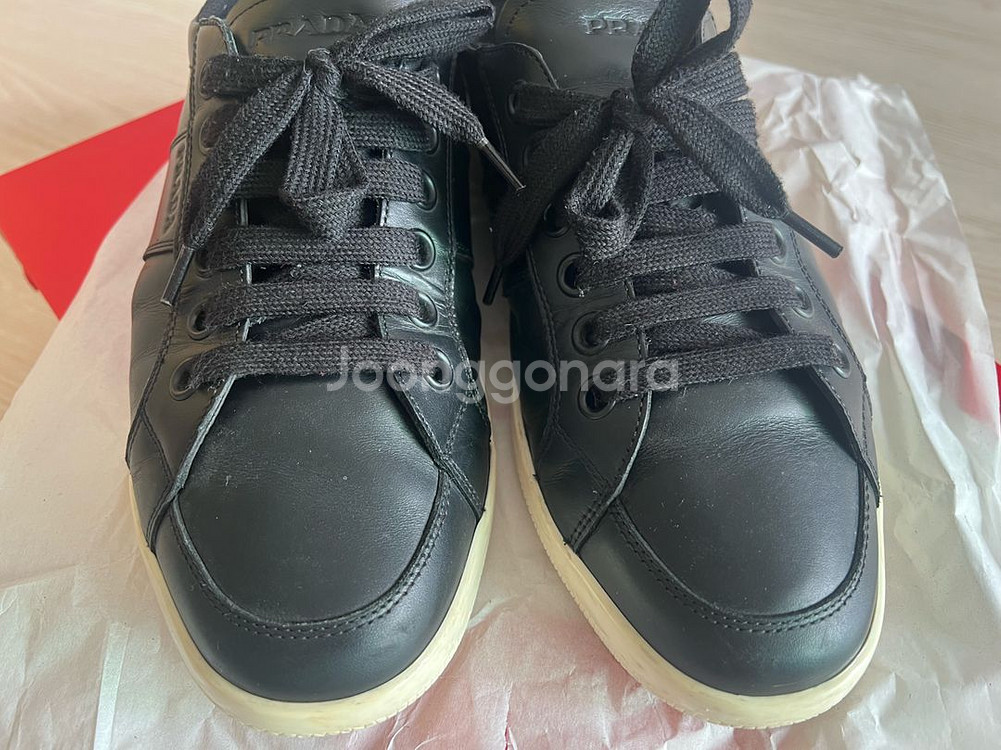 프라다 남성 스니커즈 블랙(정품)-마지막 가격입니다--1