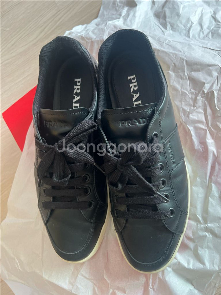 프라다 남성 스니커즈 블랙(정품)-마지막 가격입니다--2