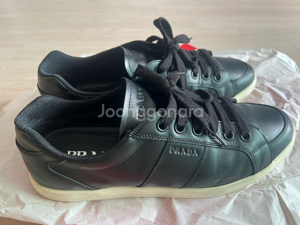 프라다 남성 스니커즈 블랙(정품)-마지막 가격입니다--3