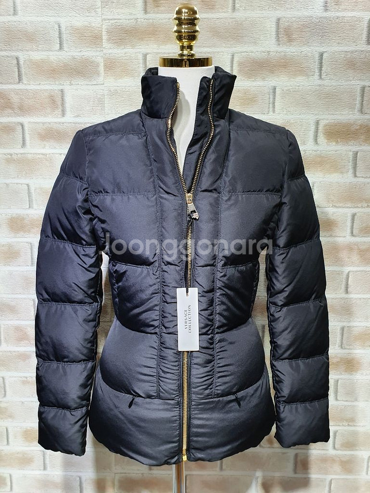 택부착 베르사체 컬렉션 정품 구스다운 패딩 마른55--0