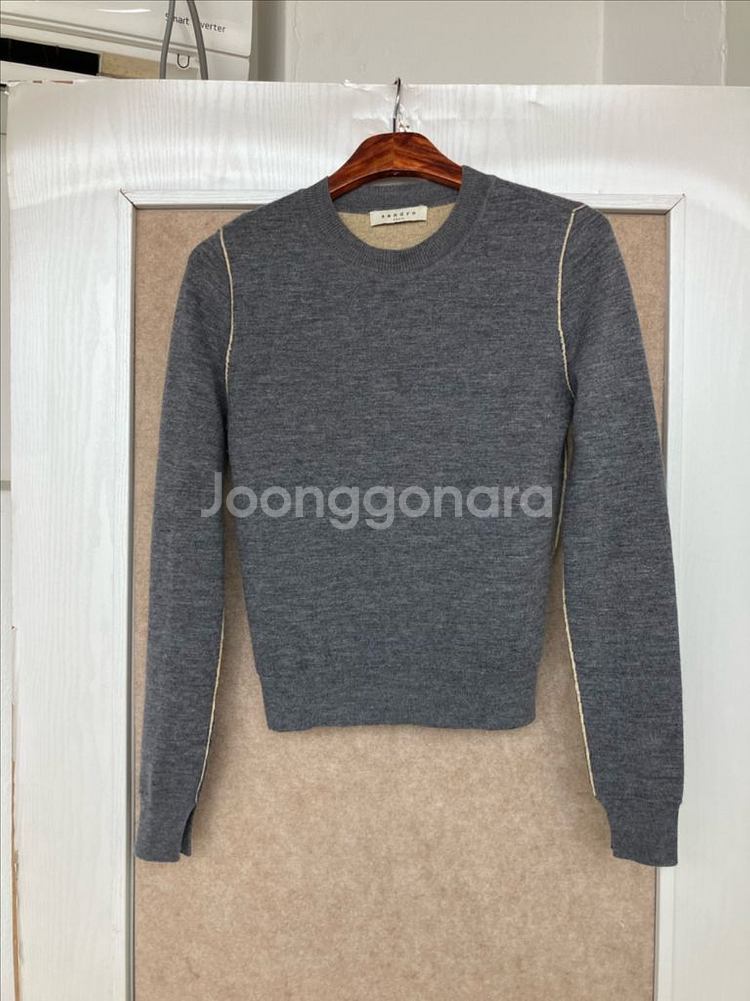 정품 산드로 캐시미어 혼방 니트--0