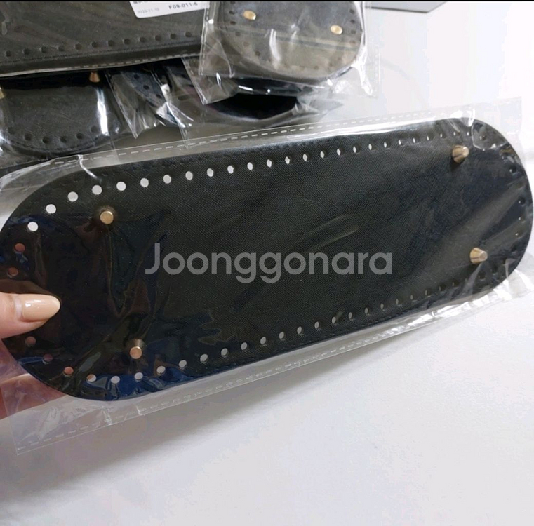 가방 뜨개실 부자재 가방 바닥 타원형 새상품--0