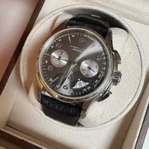 해밀턴 재즈마스터 크로노그래프 투카운터 블루핸즈 부엉이