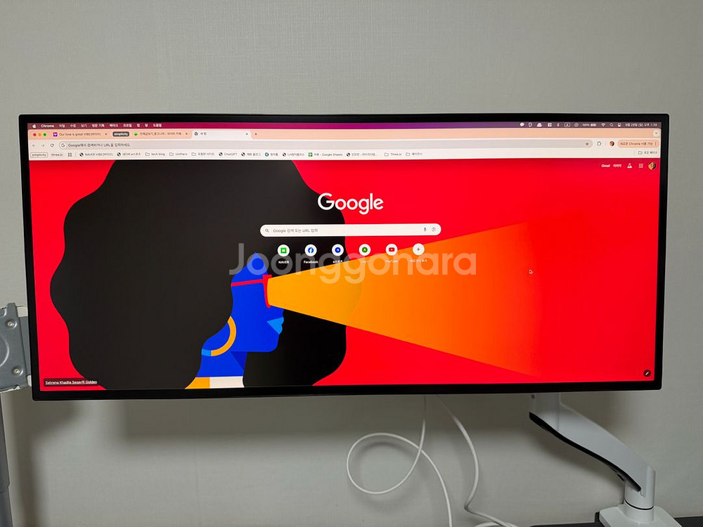 LG 34인치 모니터 34wk95u 팝니다.--1