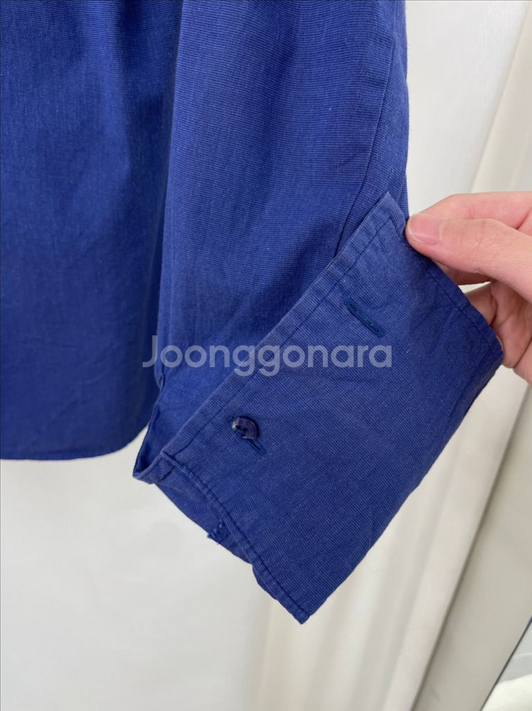 정품 버버리 블루셔츠--1