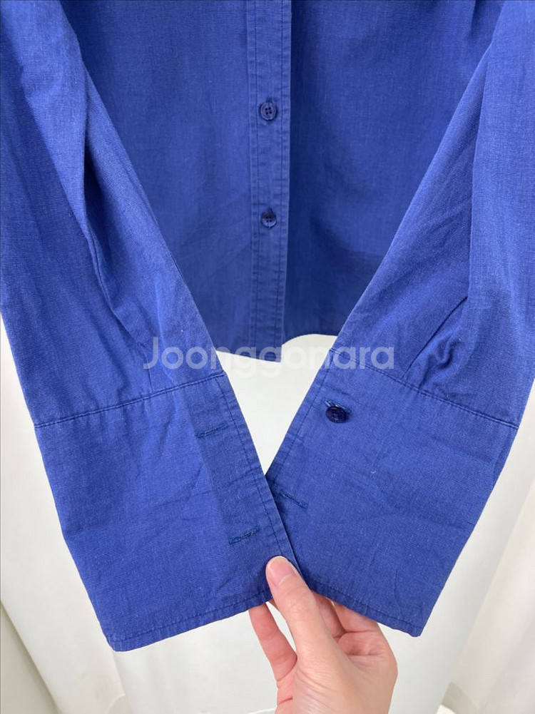 정품 버버리 블루셔츠--3