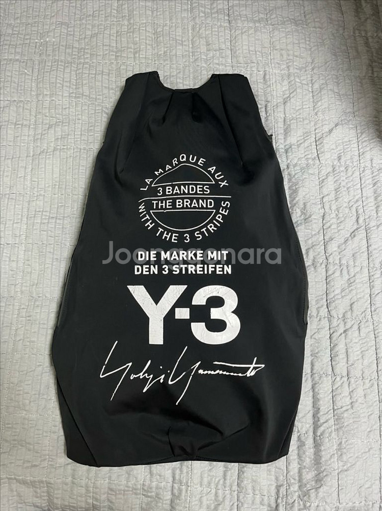Y-3 요지야마모토 사이드 지퍼 백팩 블랙--0