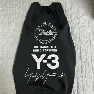 Y-3 요지야마모토 사이드 지퍼 백팩 블랙