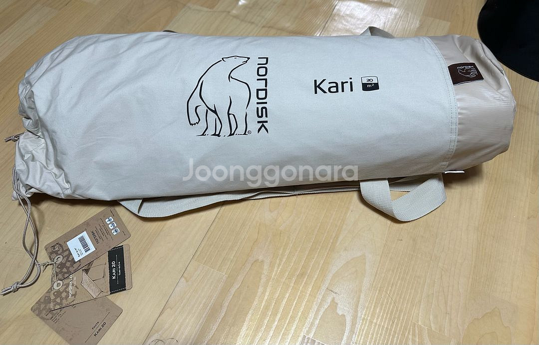 노르디스크 카리 20 베이지 코튼 타프 및 코베아 망치--0