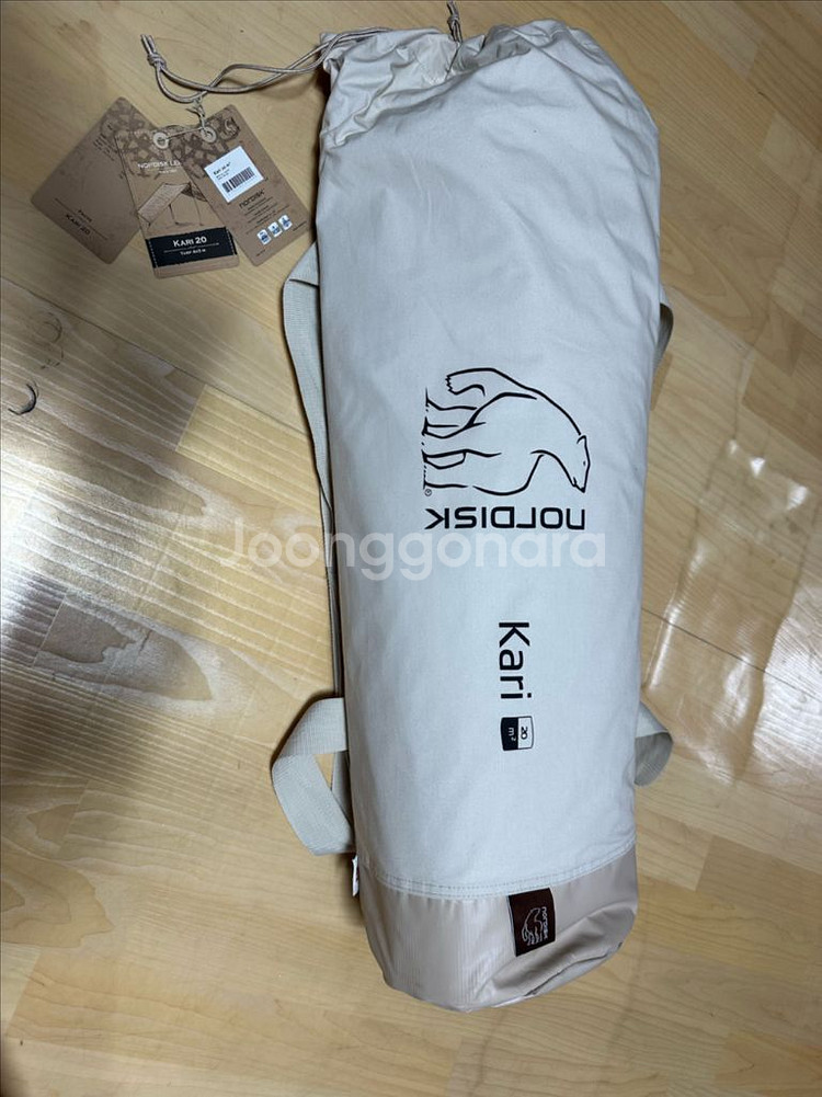 노르디스크 카리 20 베이지 코튼 타프 및 코베아 망치--1