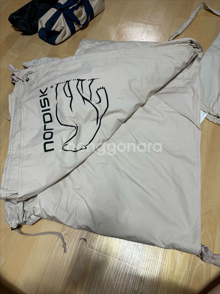 노르디스크 카리 20 베이지 코튼 타프 및 코베아 망치--3