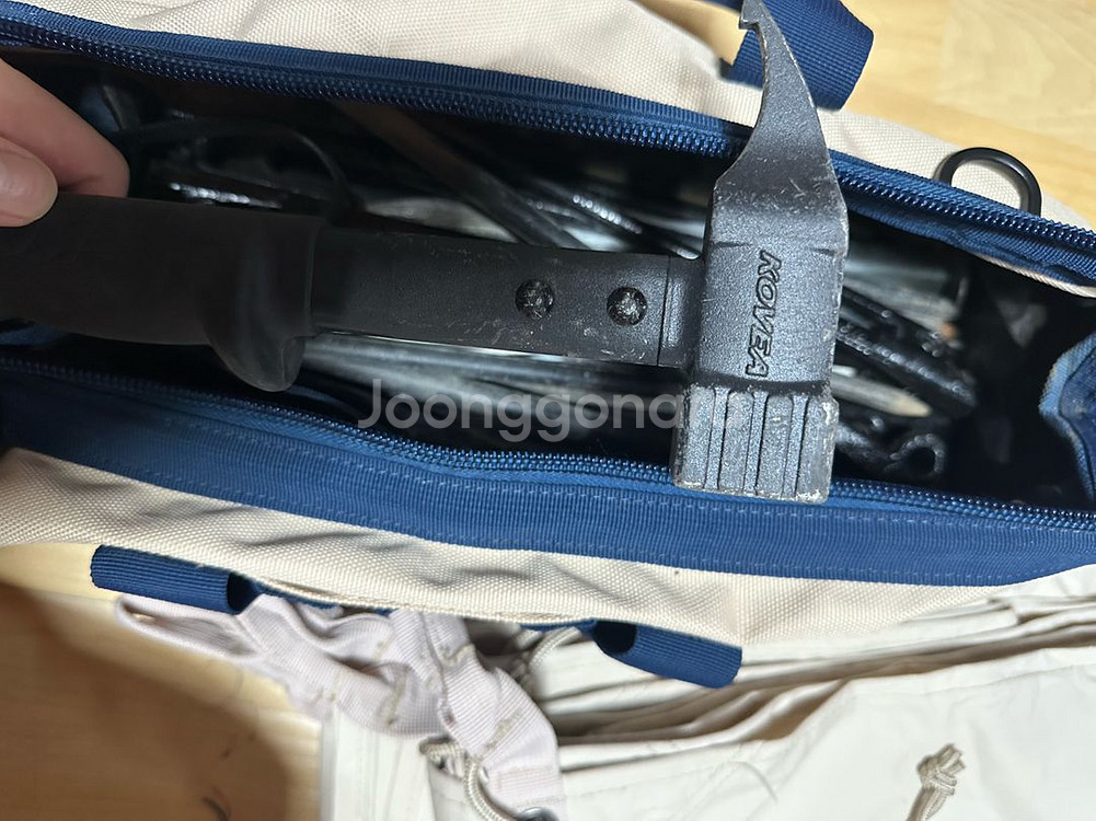 노르디스크 카리 20 베이지 코튼 타프 및 코베아 망치--8