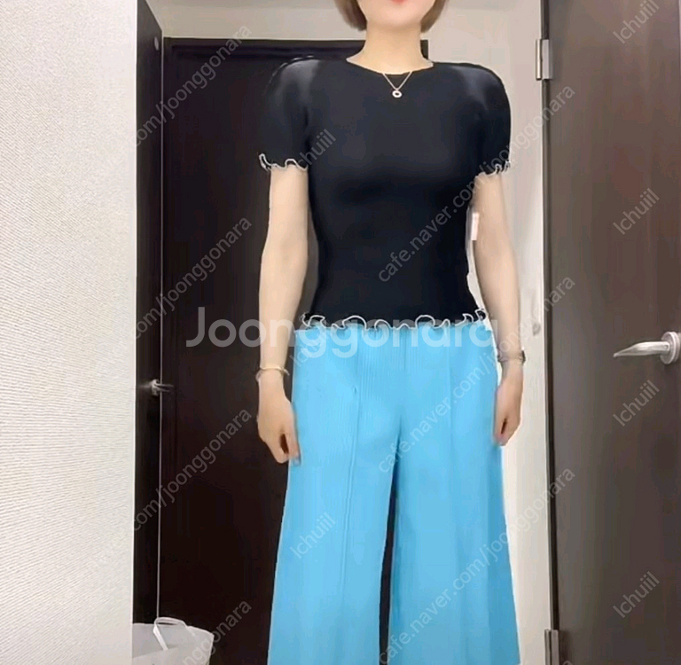 플리츠플리즈 me 이세이미야케 미 멜로우 스트레치 탑--2