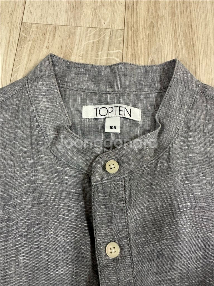 탑텐 헨리넥 남성 긴팔 셔츠--2