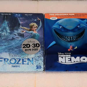 겨울왕국 블루레이 2D+3D 스틸북 한정판+사은품
