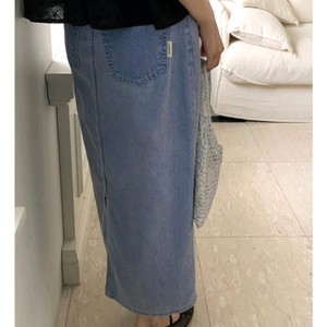 체리코코 데님 스커트/라이크유 제작 카치온 롱스커트