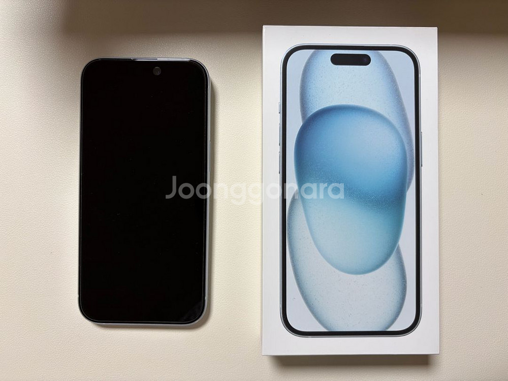 (S급) 아이폰 15 256GB 블루 자급제--1
