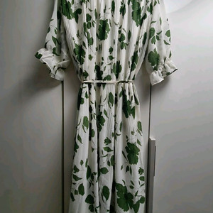 (새제품) 쉬폰 주름 플라워 원피스