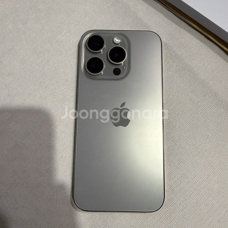 아이폰15프로 공기계 S급 네추럴티타늄 128GB--1