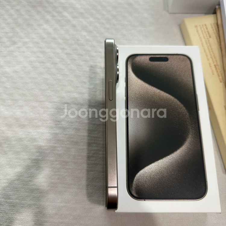 아이폰15프로 공기계 S급 네추럴티타늄 128GB--2