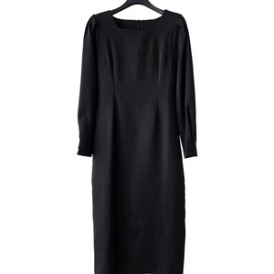 44-55)블랙 뒷리본 원피스