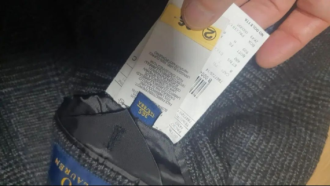 폴로 글렌체크 그레이 36S(95정사이즈) 팝니다.--3