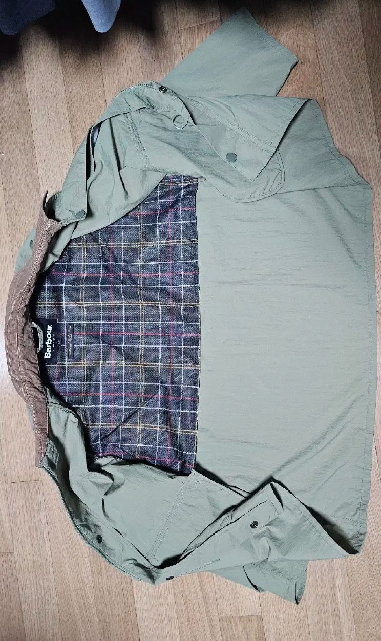 바버 Barbour 카키 스페이 샤워프루프 자켓 새제품--1