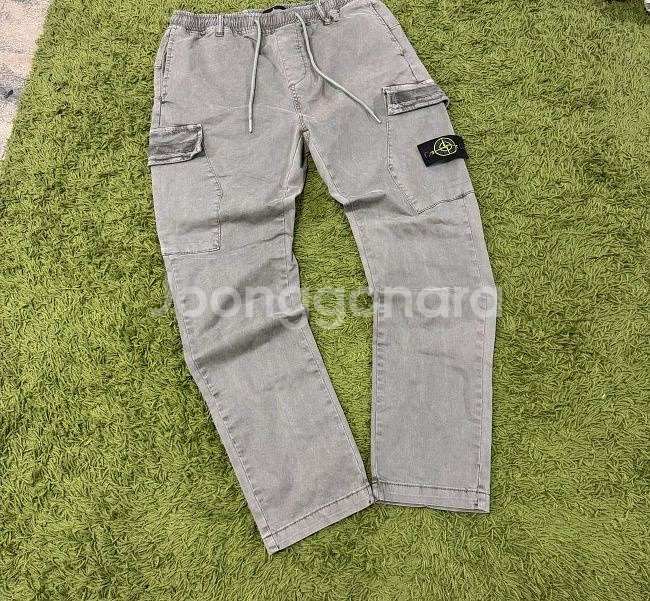 스톤아일랜드 흑청 카고바지 카고팬츠 30~34인치--0