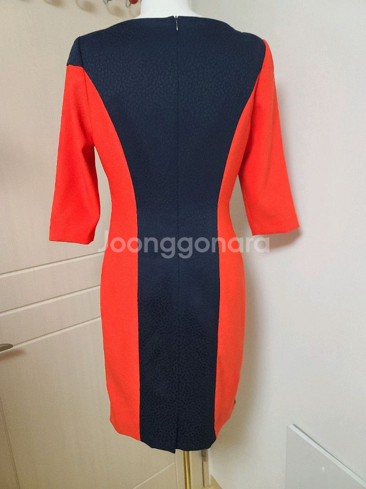 이나연 원피스 다홍빛네이비 홀복--2