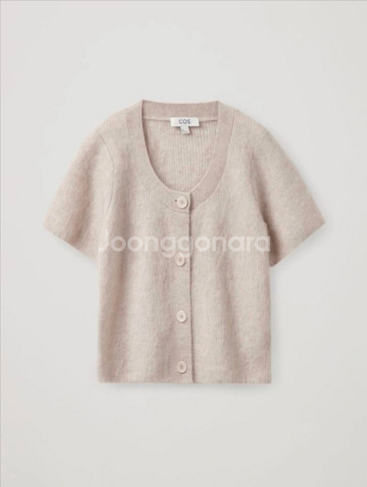 코스 COS 쇼트 슬리브 모헤어가디건 XS--1