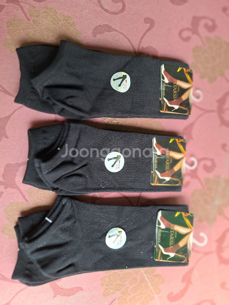 # 검정색 여성용 발목 양말 3켤레(5,000원)--0