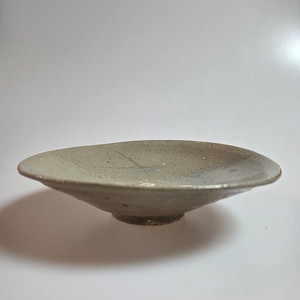 대구골동품 조선 전기 회청백자 십자문 나스다완