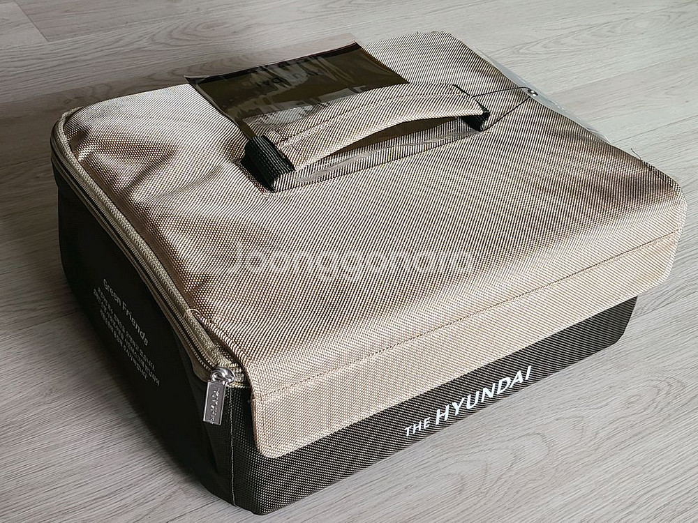 현대백화점 보냉백+보자기+선물박스--1