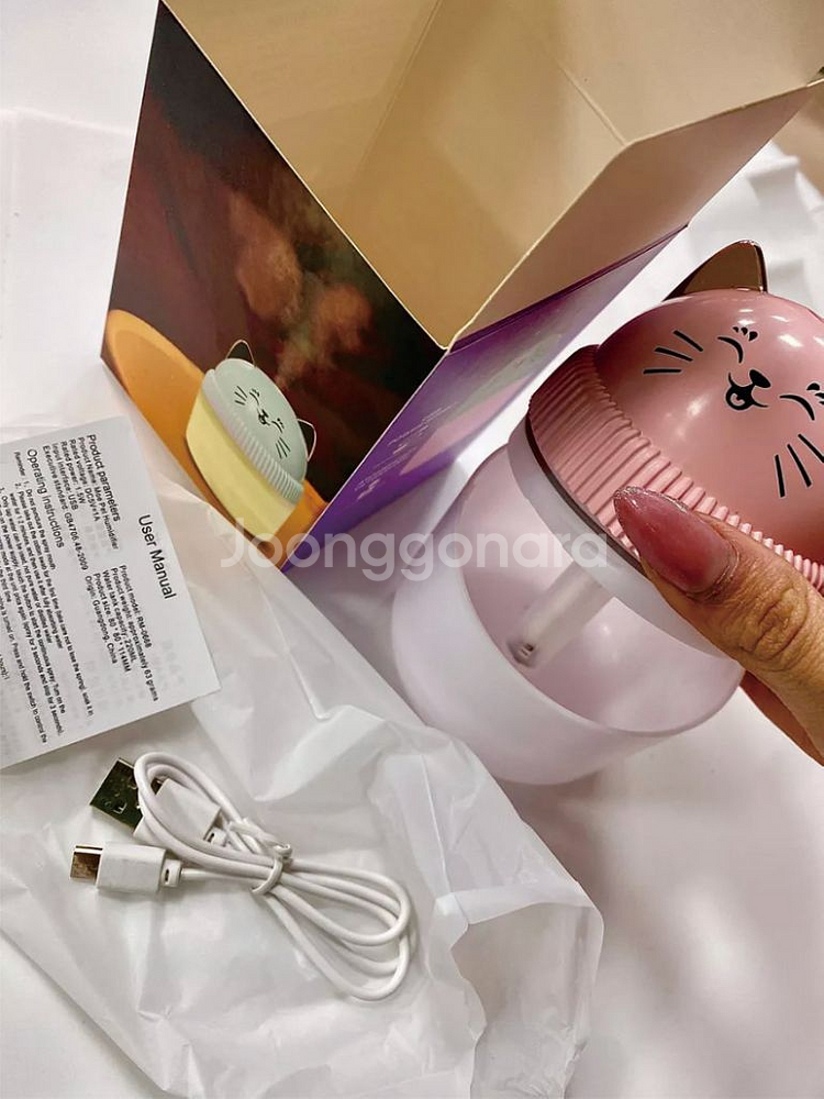 고양이 무드등 가습기--5