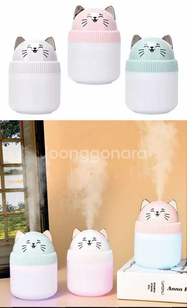 고양이 무드등 가습기--6