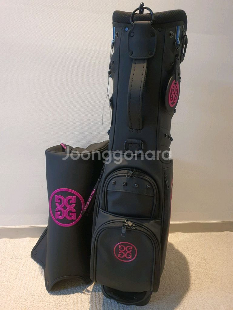 국내당일발송 지포어골프백 캐디백 경량 블랙핑크 말본--1