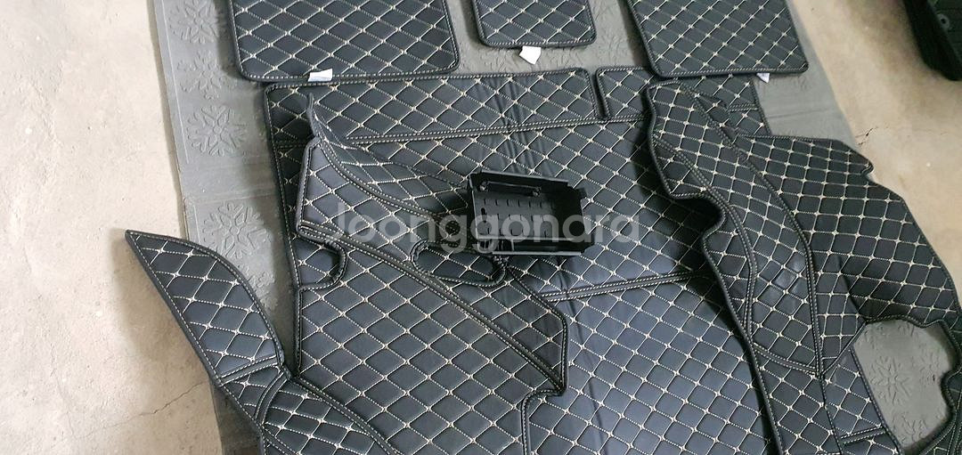 제네시스 GV80 트렁크 차박매트. 풀세트, 콘솔수납함--2