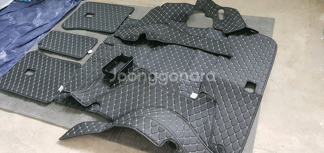 제네시스 GV80 트렁크 차박매트. 풀세트, 콘솔수납함--4