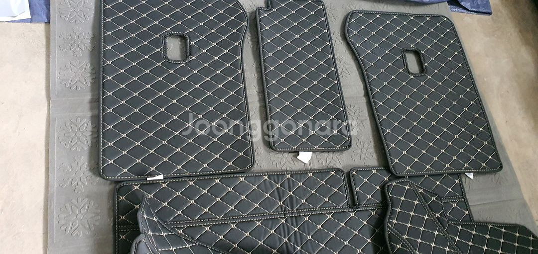 제네시스 GV80 트렁크 차박매트. 풀세트, 콘솔수납함--1