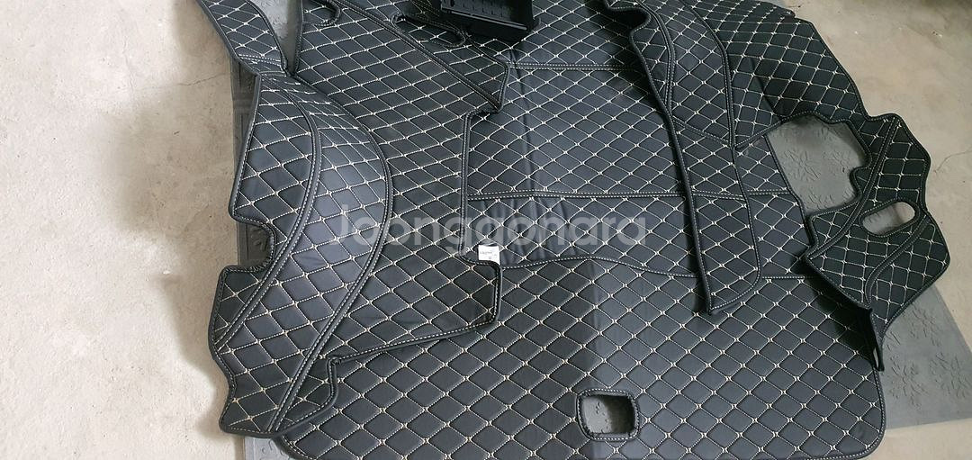 제네시스 GV80 트렁크 차박매트. 풀세트, 콘솔수납함--3