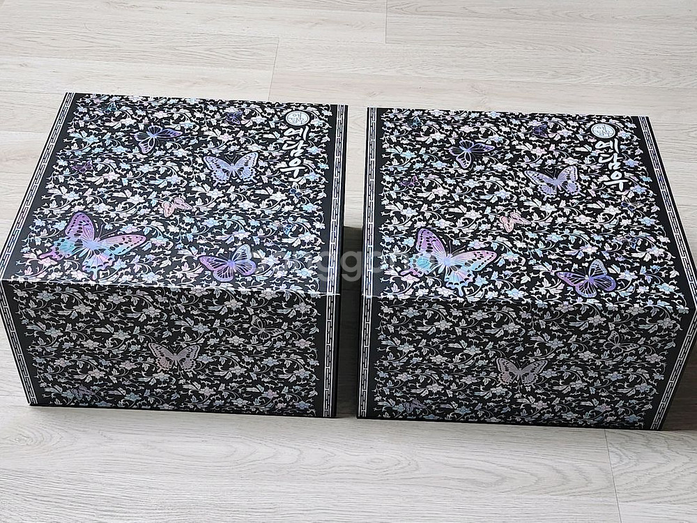 나전칠기 무늬 종이박스/선물박스/보관함--0