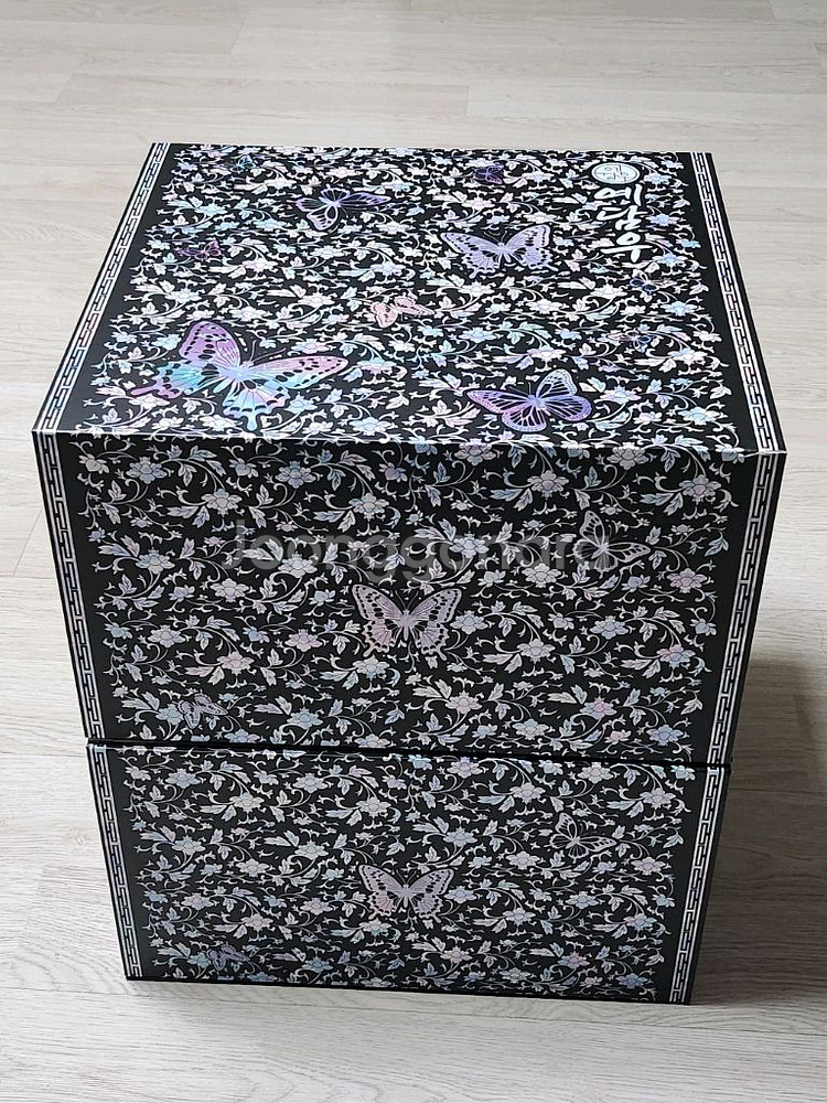 나전칠기 무늬 종이박스/선물박스/보관함--1